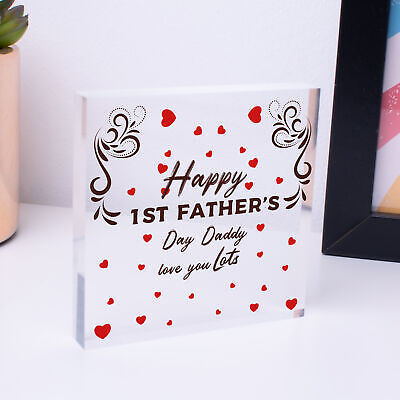 1st Fathers Day Heart Gifts For Him Daddy To Be From Bump Daughter Son Presents