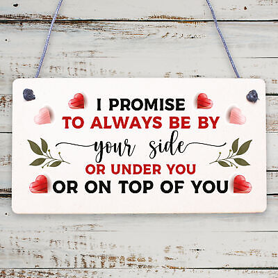 Valentines Day Funny Gifts For Him Her Anniversary Gifts hanging plaque Keepsake