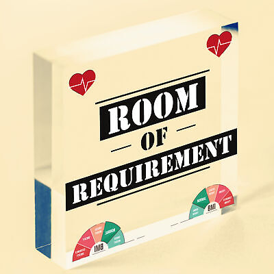 Room Of Requirement Wizardry Hanging Plaque Magic Gift Sign Bedroom Toilet