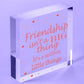 Thank You FRIEND Wood Heart Special Birthday Keepsake Gifts For Her Friendship