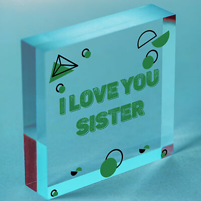 Silver Heart Tin Sister Gift Christmas Birthday Present To Say I Love You