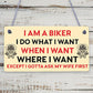 BIKER Gifts For Men Gift For Motorbike Motorcycle Lovers Garage Man Cave Sign