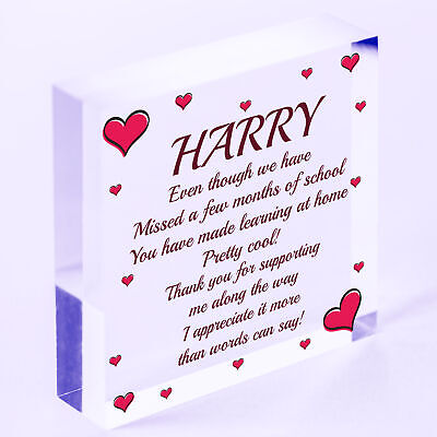 PERSONALISED Thank You Gift For Teacher Assistant Lockdown Heart Keepsake