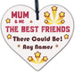 Best Friend Gift Engraved Heart Mum Gift For Birthday Mothers Day Keepsake