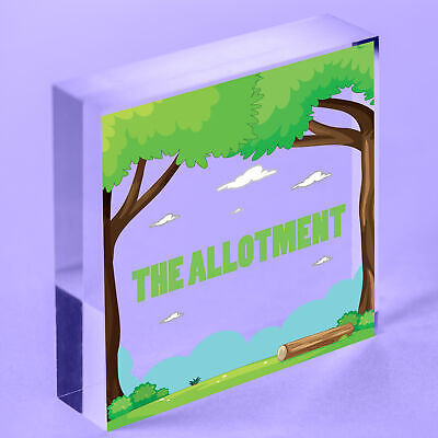 The Allotment Garden Sign Outdoor Shed Plaque Dad Grandad Grandma Birthday Gift