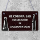 Funny Corona Bar Sign For Home Bar Garden Hanging Sign Alcohol Beer Gin Gift