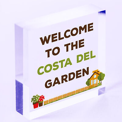 Welcome Sign Garden Signs And Plaques For Outdoor Funny Shed Sign Family Gift