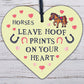 Cute Horse Lover Gift Wood Heart Horse Signs And Plaque Horse Signs For Bedroom