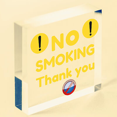 No Smoking Thank You Smoking Area Garden Pub Bar Smoking Area Plaque Wooden Sign