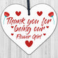 Thank You For Being Our Flower Girl Gift Engraved Heart Wedding Gift Keepsake