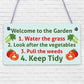 Garden Sign Welcome Plaque Shed Summer House Sign Gardening Nan Mum Gift