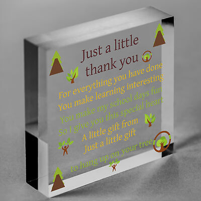 Thank You Christmas Gift For Teacher Teaching Assistant Nursery Teacher Heart