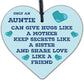 Auntie Aunty Aunt Sister Gifts Wooden Heart Plaque Christmas Present For Her