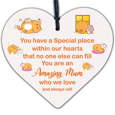 Amazing Mum Gifts For Birthday Wooden Heart Sign Thank You Gifts For Mum