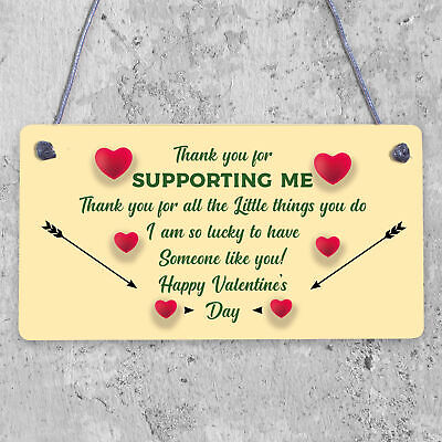 Special Valentines Day Wooden Heart Plaque Gift For Husband Wife Gift For Him