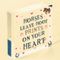 Cute Horse Lover Gift Wood Heart Horse Signs And Plaque Horse Signs For Bedroom