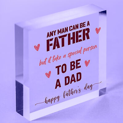 A Special Person To Be A Dad Wooden Plaque Fathers Day Present Wood Sign Gift