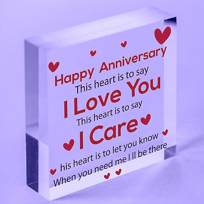 Anniversary Gift For Her Anniversary Gifts For Him Wood Heart Anniversary Cards