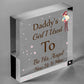 MEMORIAL Daddy's Girl Father's Day Gift Angel Wood Heart Dad Grandad Sign Grave