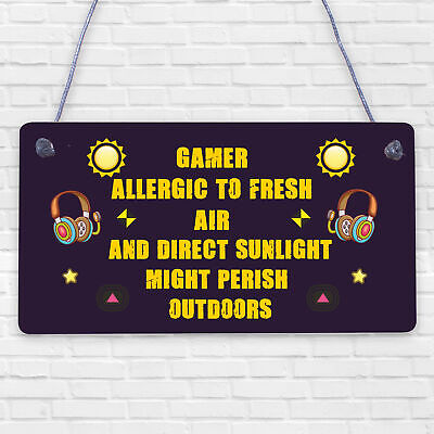 Gaming Bedroom Accessories Room Sign Novelty Birthday Gift For Gamer Brother Son