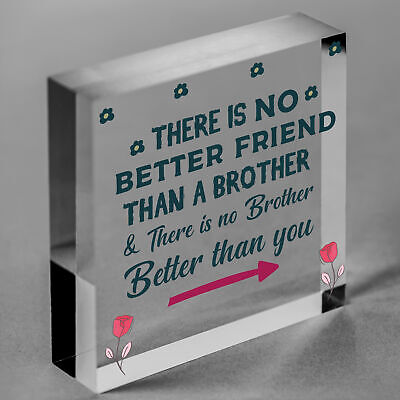 Brother Plaque Novelty Brother Gift For Birthday Christmas Friend Gift For Him