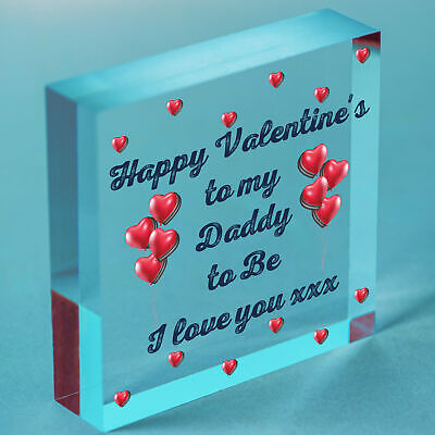 Valentines Day Card for Daddy To Be From Bump Daddy Babys 1st Valentines Card