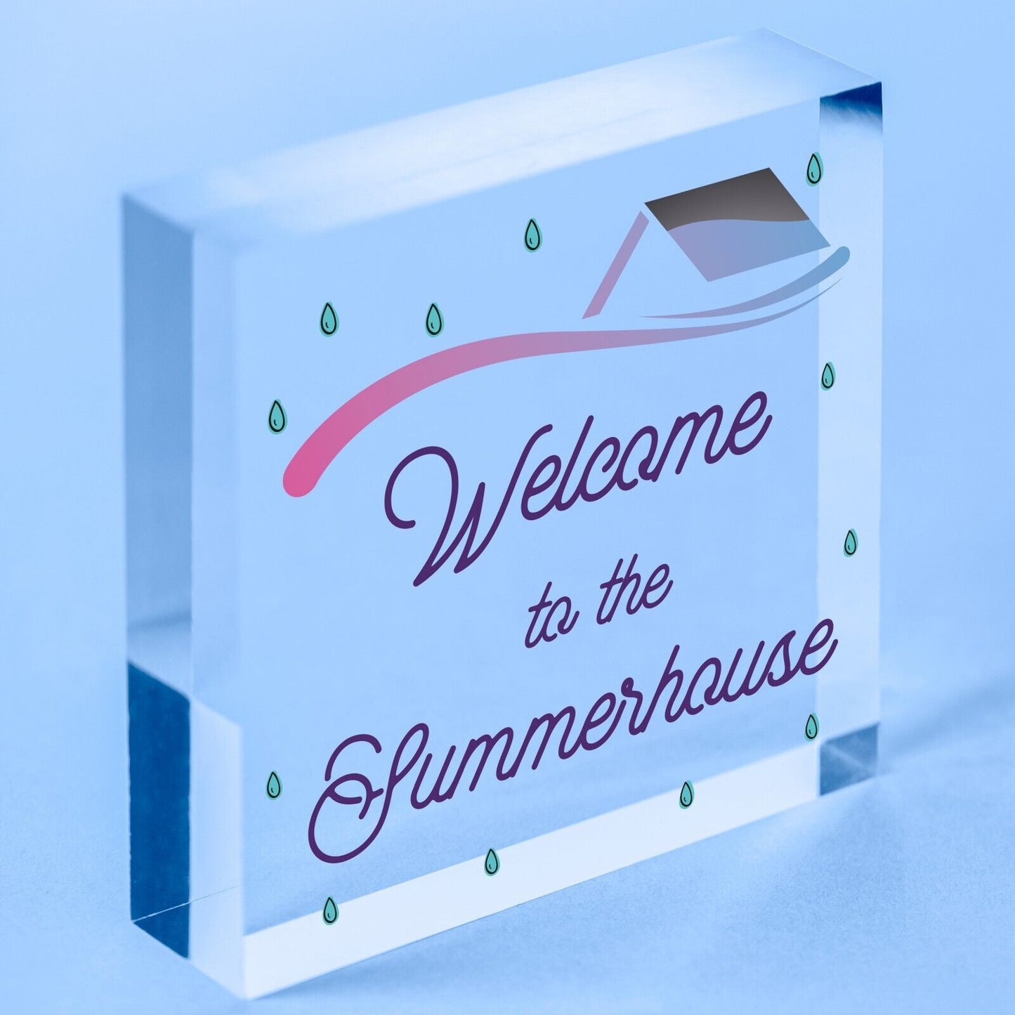 Welcome To The Summerhouse Sign New Home Gift Friendship Gift Home Decor