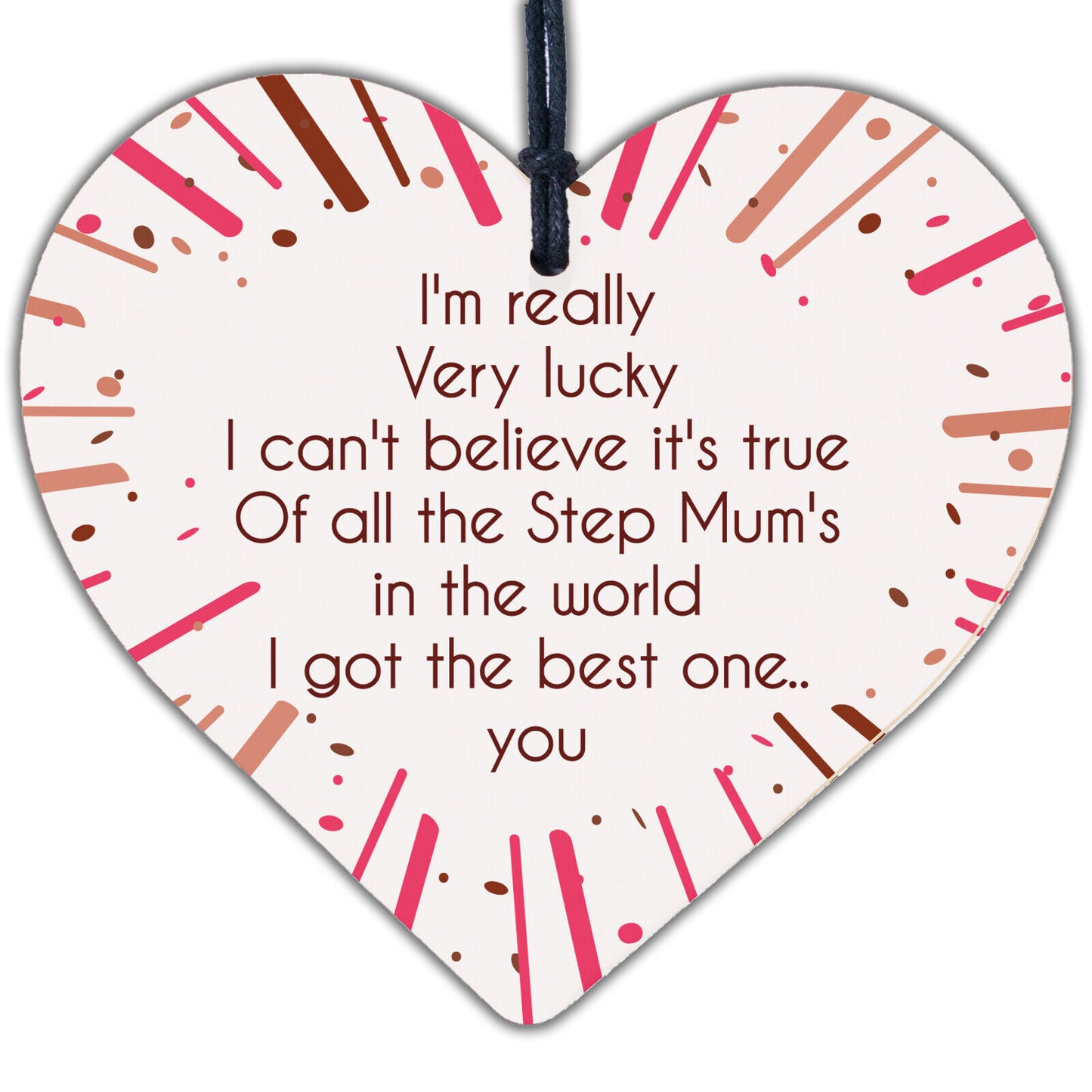 Step Mum Gifts Wooden Heart Step Mum Birthday Gift Mothers Day Gift Thank You