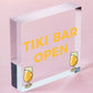 Tiki Bar Open Hanging Bar Plaque Beer Cocktail Beach Decoration Sign Friend GIFT