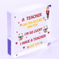 Teacher Poem Special Thank You Gift From Student Nursery School Preschool Gift