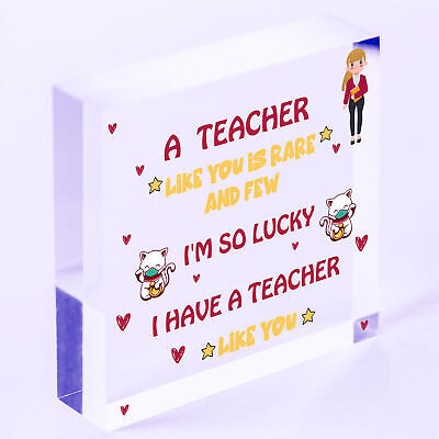 Teacher Poem Special Thank You Gift From Student Nursery School Preschool Gift