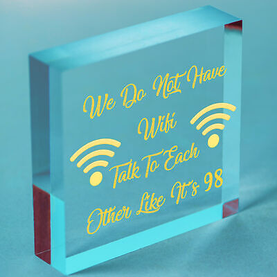 No Wifi Talk 98 Funny Bar Restaurant Pub Hotel Hanging Plaque Gift Sign