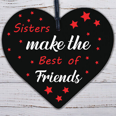 Sister Gifts Best Friend Plaque Heart Christmas Friendship Sign Thank You Gifts