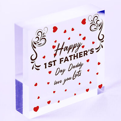 1st Fathers Day Heart Gifts For Him Daddy To Be From Bump Daughter Son Presents