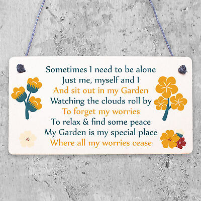 Special Garden Sign Summer House Shed Memorial Plaque Friendship Mum Nan Gift