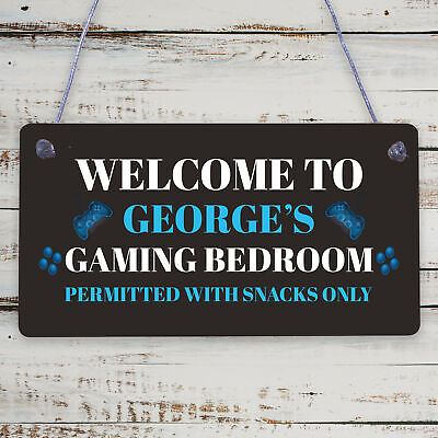 Funny Gamer Gift Playstation Lover Gift Games Room Bedroom Man Cave Sign