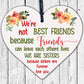 Thank You Sisters Friendship Plaques Wooden Heart Christmas Best Friend Gifts