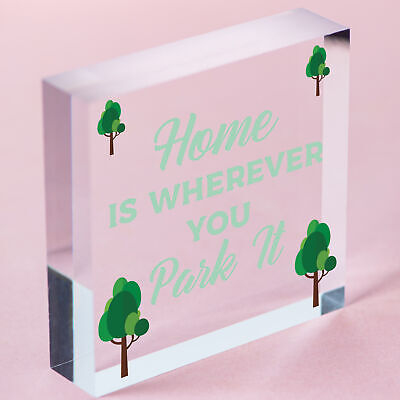 Caravan Home Novelty Camping Camper Plaque Sign Motorhome Gift Hanging Sign