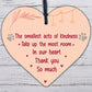 Thank You Gift Wooden Heart Friendship Gift For Colleagues Mentor Teacher Gifts