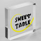 Sweet Table Wooden Freestanding Plaque Wedding Decoration Take A Treat Sign Gift