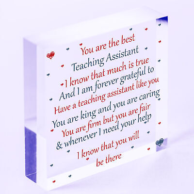 Teacher Teaching Assistant Gifts School Nursery Pre School Leaving Thank You