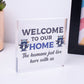 Cat Sign Welcome To Our Home Cat Lover Gift Door Sign Gift For Men Women