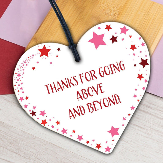 Teacher Midwife Thank You For Everything Wooden Heart Friend Family Plaque Gifts