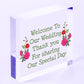 Welcome To Our Wedding Sign And Plaque Standing Table Plaque Wedding Decoration