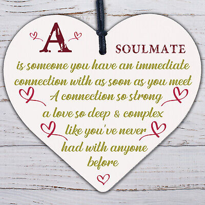 Soulmate Gifts Anniversary Gift For Husband Wife Boyfriend Girlfriend Heart Sign