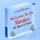 Yarden Sign For Outdoor Welcome Sign For Garden Summerhouse Home Gift