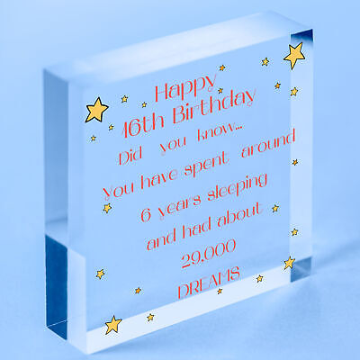 16th 17th 18th 19th 20th 21st Birthday Gift For Son Daughter Adult Birthday Card