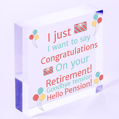 Funny Retirement Gifts for Him Her Heart Colleague Leaving Gift Friend Plaque