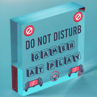 Gamer Gaming Gifts Do Not Disturb Man Cave Bedroom Sign Gift For Son Brother Dad