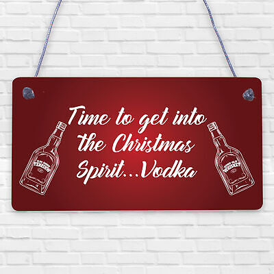 Bar Sign For Home Bar Plaque Vodka Gifts For Her Him Funny Vodka Gifts Xmas